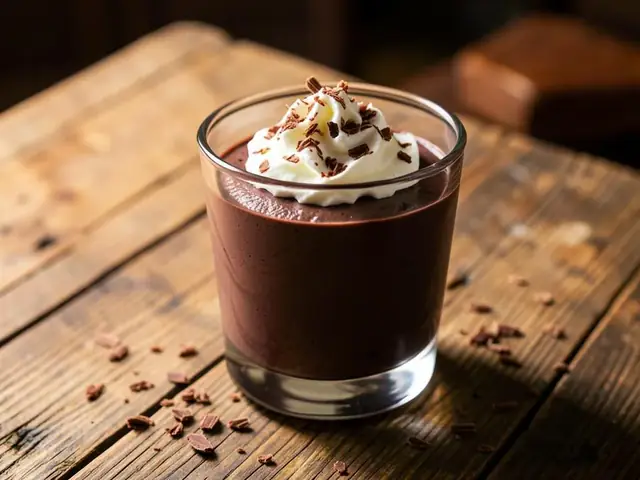 Chocolate mousse in a glass