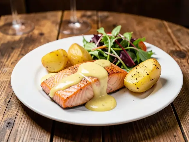 Salmon fillet with lemon butter – fish dishes in Tangstedt