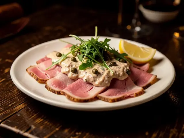 Vitello tonnato – roast veal with tuna cream