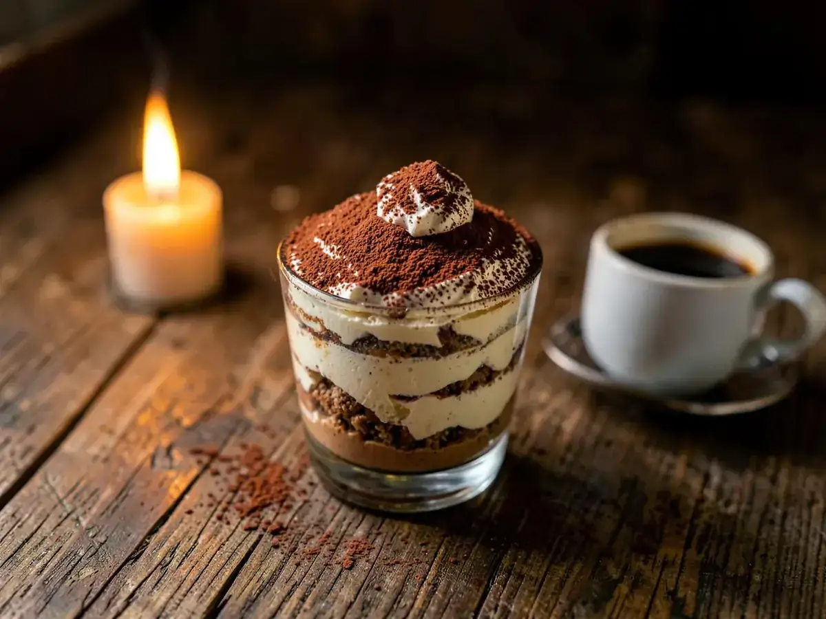 Homemade tiramisu – dessert at Ristorante Alsterschleuse