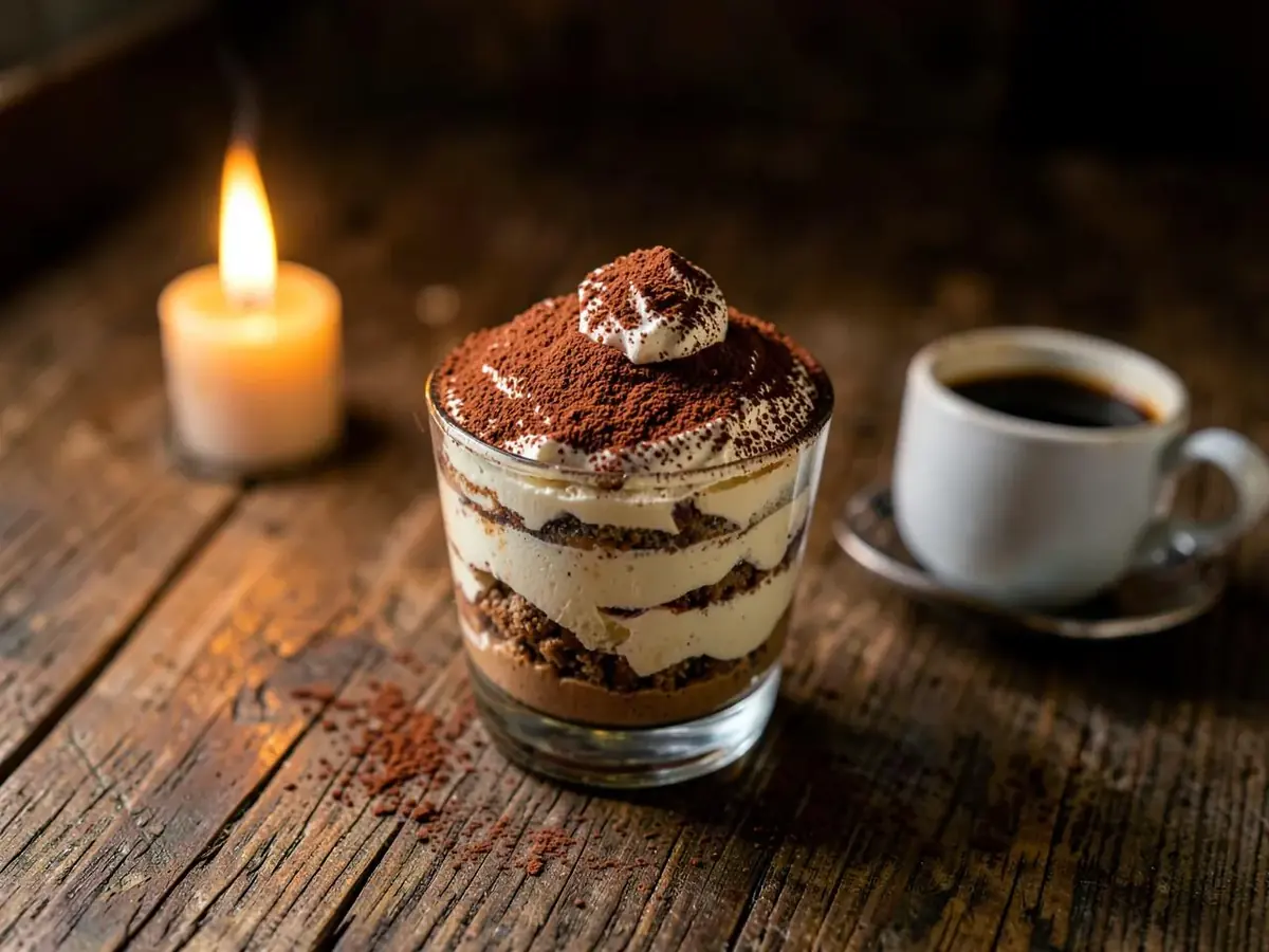 Tiramisu della Casa im Glas – Dessert im Ristorante Alsterschleuse Tangstedt